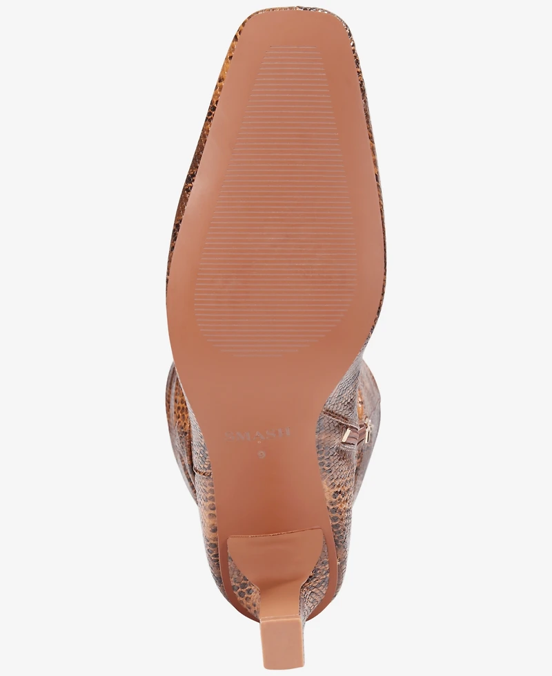 Smash Shoes Women's Fallon Knee High Slouch Dress Boots - Extended Sizes Available