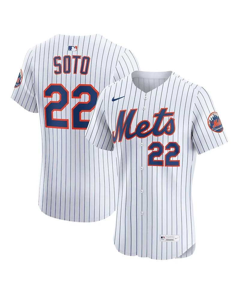 Nike Men's Juan Soto White New York Mets Home Elite Jersey