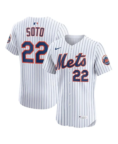 Nike Men's Juan Soto White New York Mets Home Elite Jersey