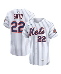 Nike Men's Juan Soto White New York Mets Home Elite Jersey