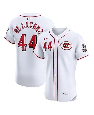 Nike Men's Elly De La Cruz White Cincinnati Reds Home Elite Jersey