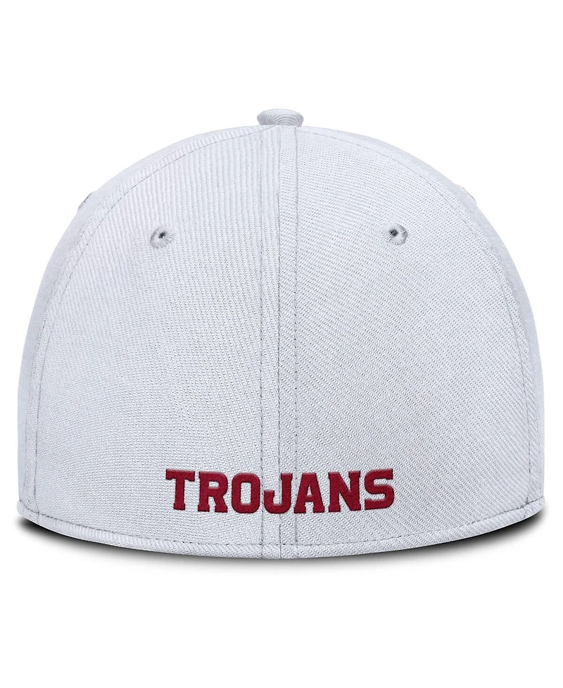 Nike Men's White Usc Trojans 2025 On-Field Rise Performance Flex Hat
