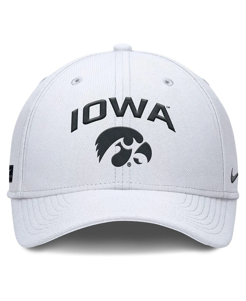 Nike Men's White Iowa Hawkeyes 2025 On-Field Rise Performance Flex Hat