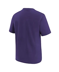 Jordan Big Boys and Girls Purple Charlotte Hornets Essential Cities T-Shirt