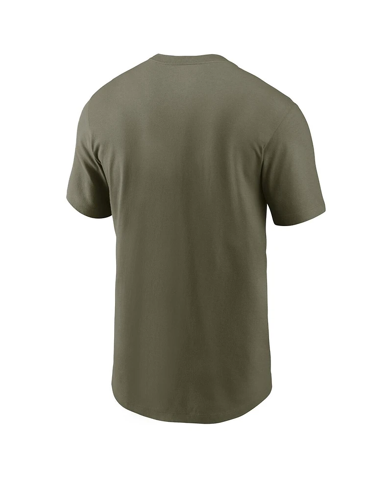 Nike Men's Olive Texas Longhorns Primetime Logo Performance T-Shirt