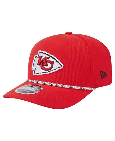 New Era Men's Red Kansas City Chiefs Gameday Multi Rope 9SEVENTY Stretch-Snap Hat