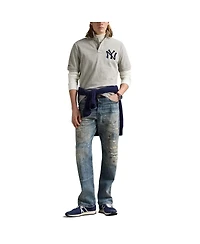 Polo Ralph Lauren Men's Heather Gray Yankees Polo Shirt