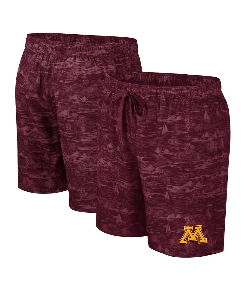 Colosseum Men's Maroon Minnesota Golden Gophers Ozark Swim Shorts
