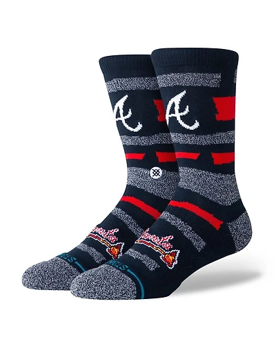 Stance Men's and Women's Atlanta Braves Squeeze Tri-Blend Knit Crew Socks