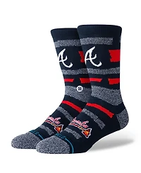 Stance Men's and Women's Atlanta Braves Squeeze Tri-Blend Knit Crew Socks