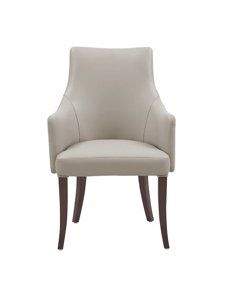 Manhattan Comfort Connie Leatherette Upholstered Dining Armchair