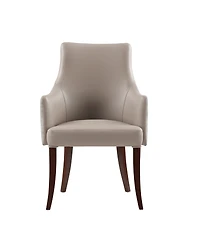 Manhattan Comfort Connie Leatherette Upholstered Dining Armchair