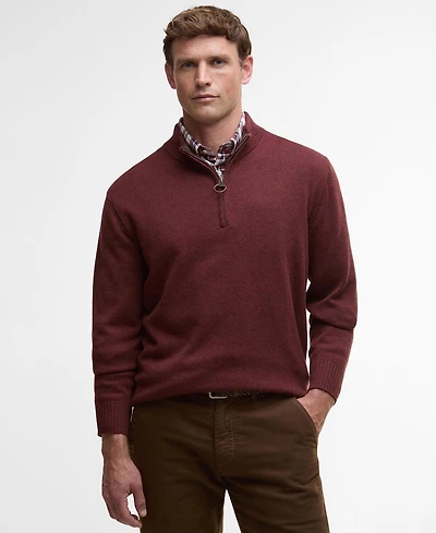 Barbour Men's Kelson Quarter-Zip Pullover Sweater