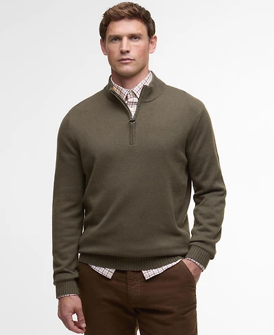 Barbour Men's Kelson Quarter-Zip Pullover Sweater