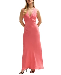 Lily and Lionel London Women's Pandora Bias Cut Sleeveless Embroidered Maxi Dress