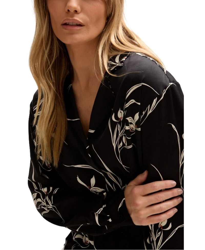 Lily and Lionel London Women's Lillibet Large Floral Print Shirt