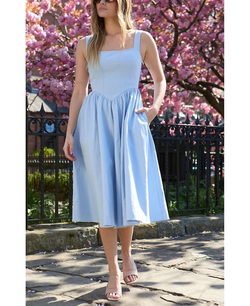Lily and Lionel London Women's Hayley Corset Inspired Midi Dress