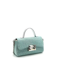 Like Dreams Beagle Studded Denim Crossbody Bag