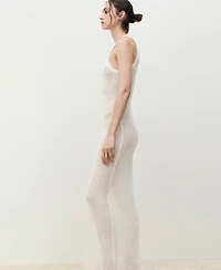 Mango Women's Crochet Cotton Dress