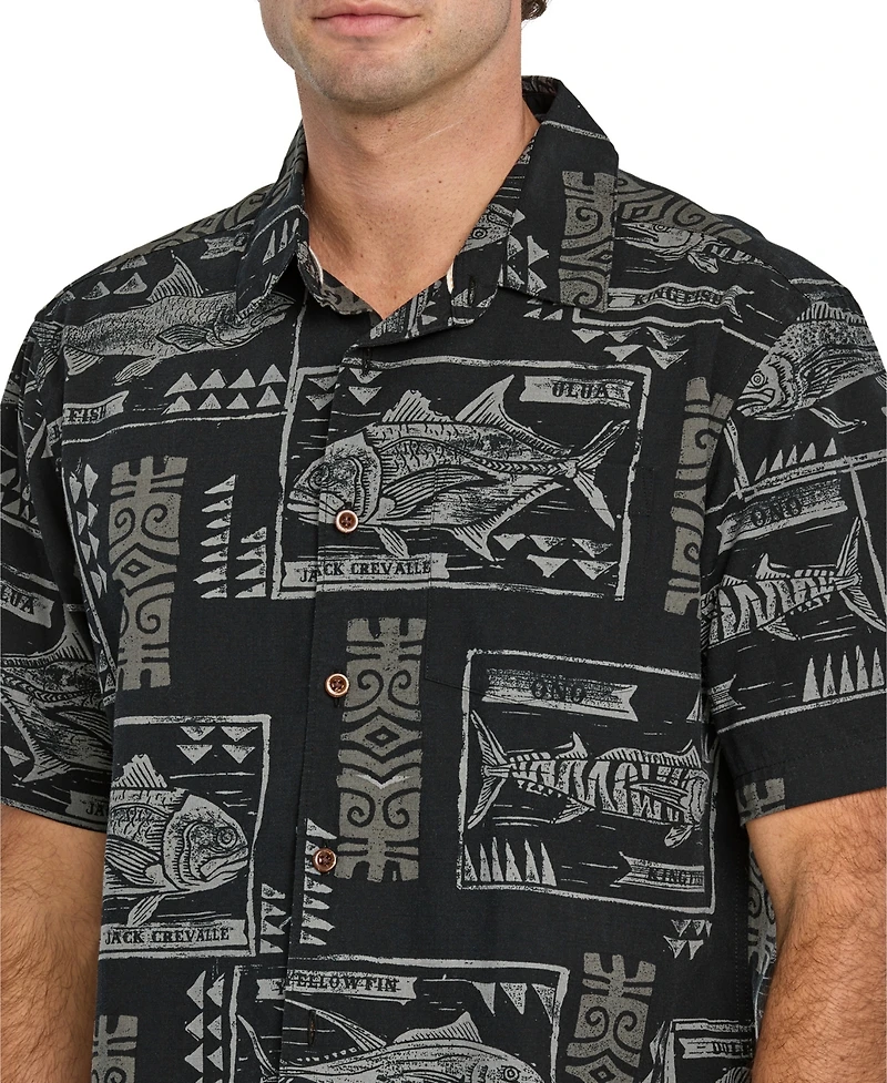 Quiksilver Waterman Men's Block Fish Woven Shirt