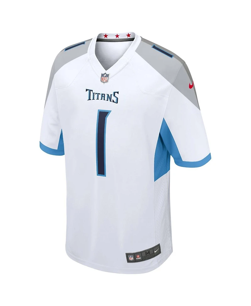 Nike Men's Cameron Ward White Tennessee Titans 2025 Nfl Draft First Round Pick Game Jersey