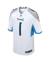 Nike Men's Cameron Ward White Tennessee Titans 2025 Nfl Draft First Round Pick Game Jersey