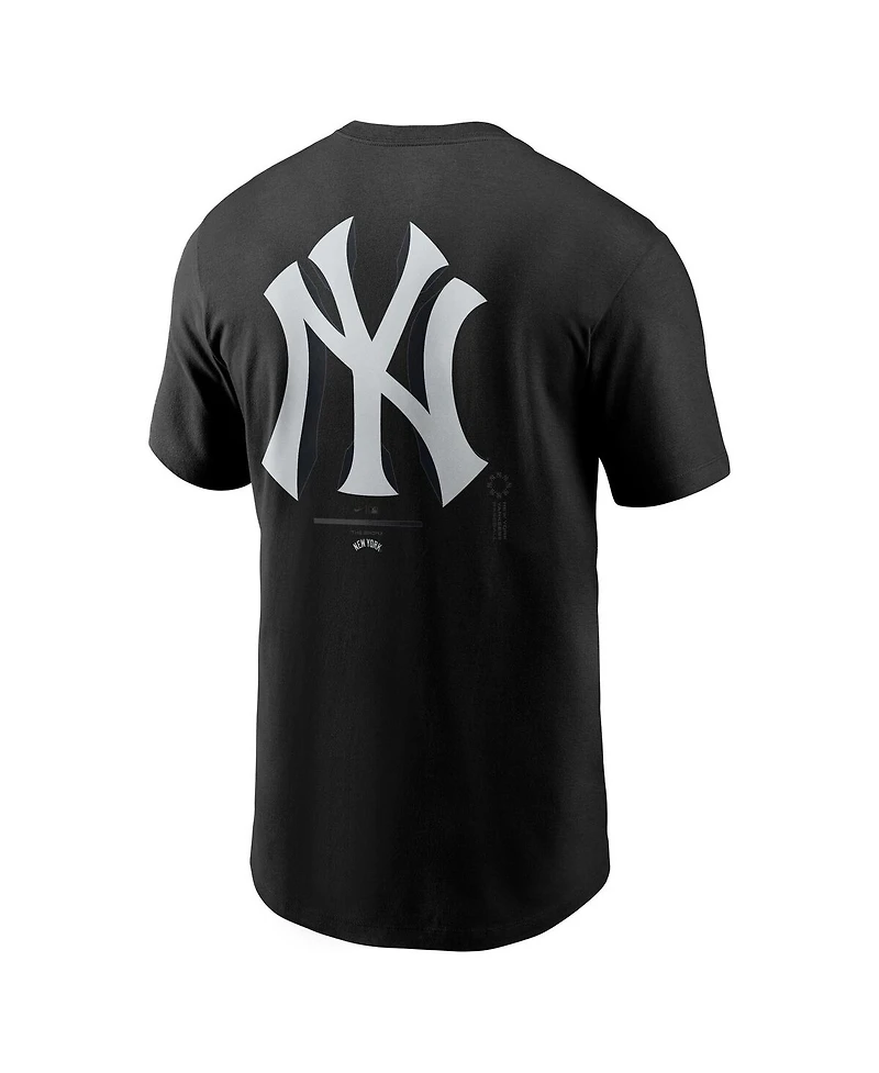Nike Men's Black New York Yankees Lights Out Bar Loading T-Shirt