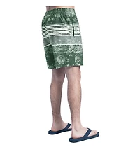 G-iii Sports by Carl Banks Men's Green/Gray Green Bay Packers Horizon Volley Swim Shorts