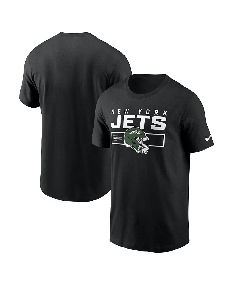 Nike Men's Black New York Jets Primetime Helmet Essential T-Shirt
