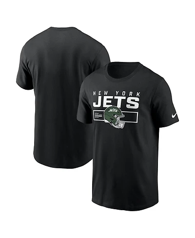 Nike Men's Black New York Jets Primetime Helmet Essential T-Shirt