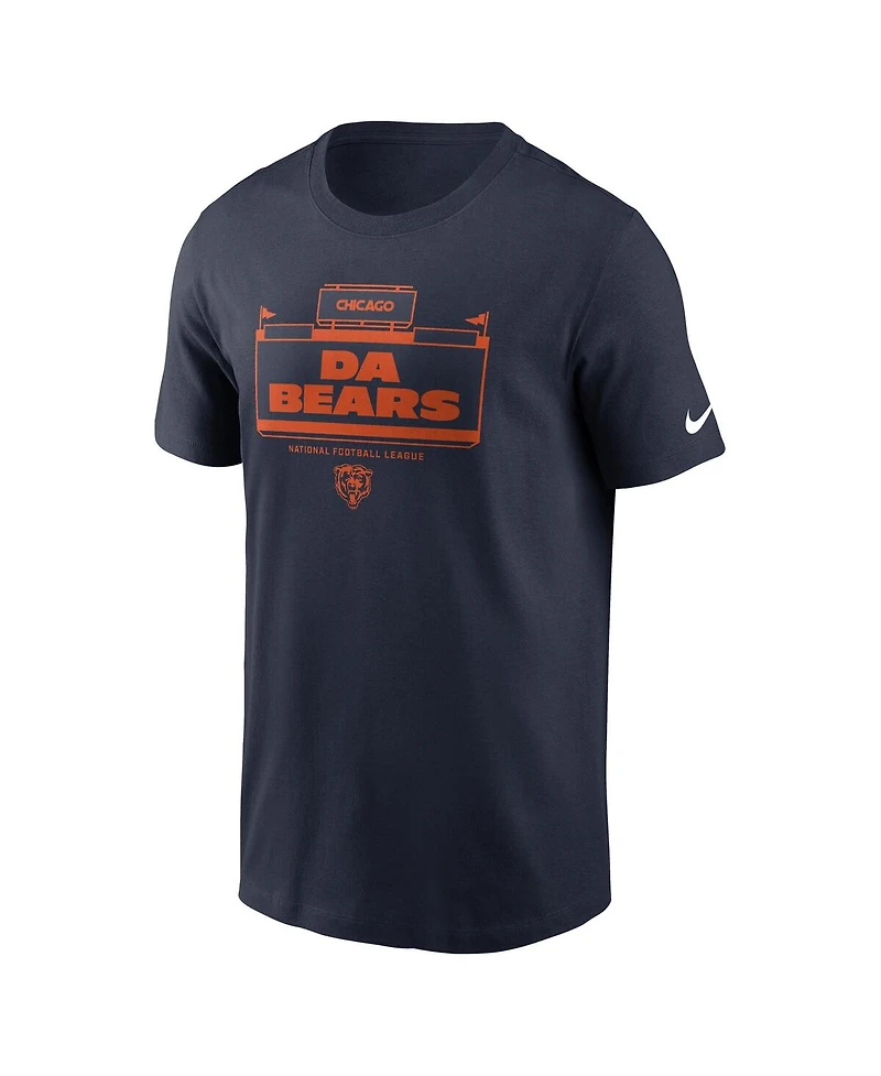 Nike Men's Navy Chicago Bears Primetime Local Essential T-Shirt