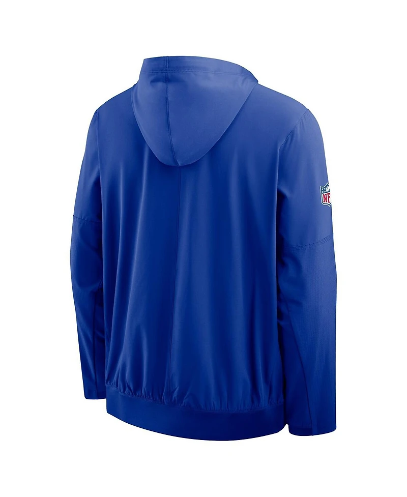 Nike Men's Royal Dallas Cowboys Sideline Alt Pack Anorak Half-Zip Hoodie Jacket