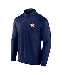 Fanatics Men's Navy Houston Astros Head-to-Head Raglan Quarter-Zip Jacket