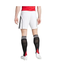 Adidas Men's White Manchester United 2025/26 Home Aeroready Replica Shorts