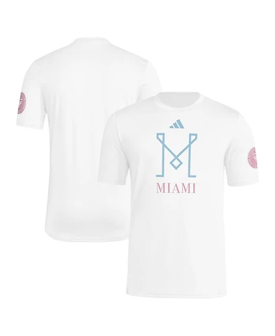 Adidas Men's White Inter Miami Cf 2025 Archive Collection T-Shirt