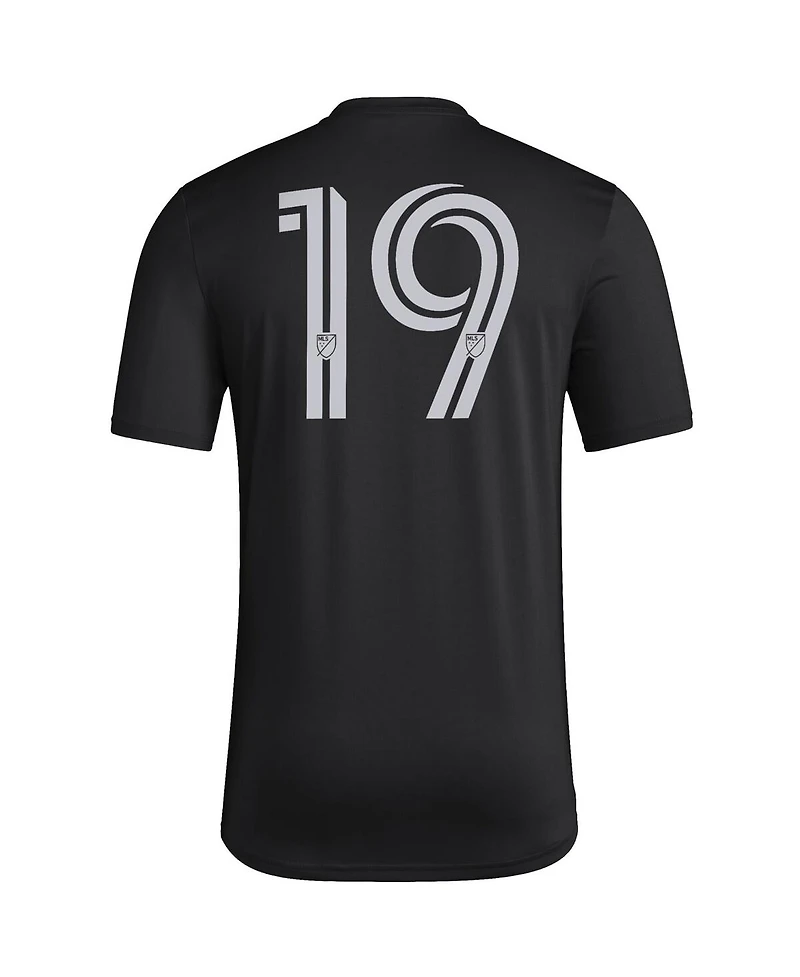 Adidas Men's Black Mls 2024 "I Am 19" Pre-Match T-Shirt