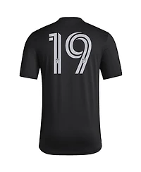 Adidas Men's Black Mls 2024 "I Am 19" Pre-Match T-Shirt