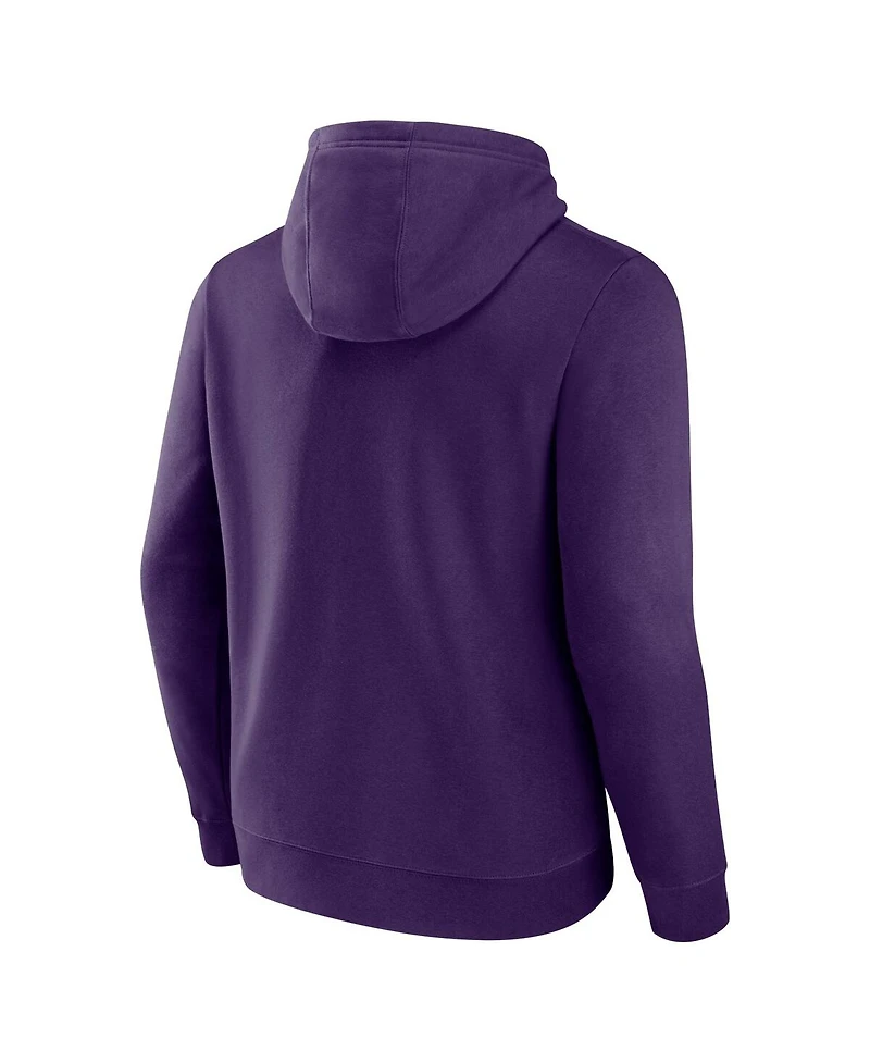 Fanatics Men's Purple Baltimore Ravens Pylon Outline Pullover Hoodie