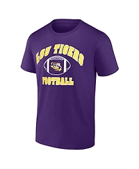 Fanatics Unlabeled Men's Purple Lsu Tigers Basic Team Arch T-Shirt