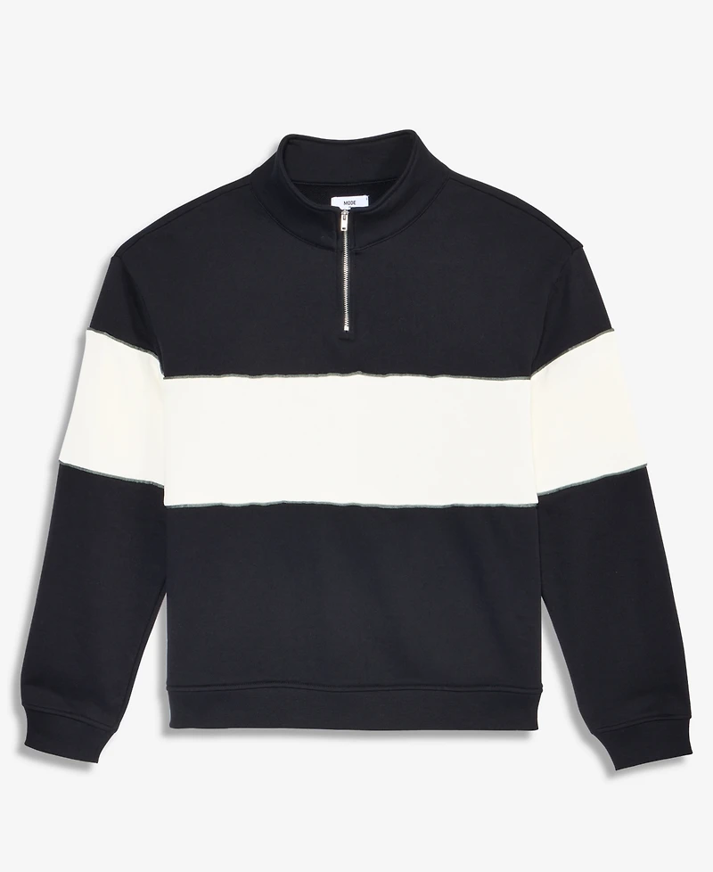 Mode of One Men's Relaxed-Fit Half-Zip Sweatshirt, Macy's Exclusive