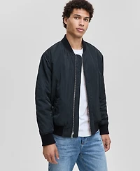 Mode of One Men's Relaxed-Fit Reversible Bomber Jacket, Macy's Exclusive
