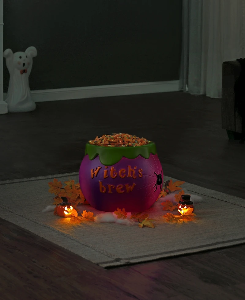 Mr. Halloween 14" Cauldron Lit Blow Mold Candy Bowl
