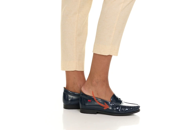 Marc Joseph New York Womens Newbury Street Hands-Free Slip On Technology Penny Loafers