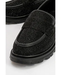 Prologue Shoes Babel Stone Embellished Suede Loafer (Women)