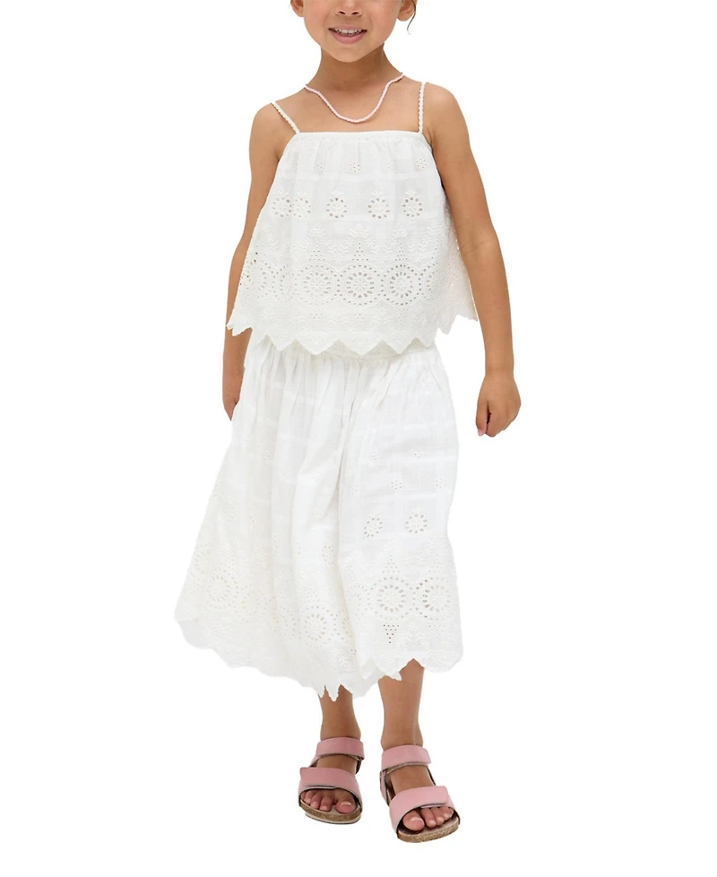 Raffya Kids Rufa Spaghetti Strap Windowpane Check Cami