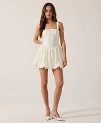Modenaire Women's Boucle Knit Fit & Flare Mini Dress