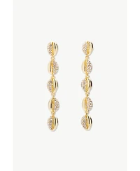 Classicharms Lucia Cascade Pave Shell Drop Earrings