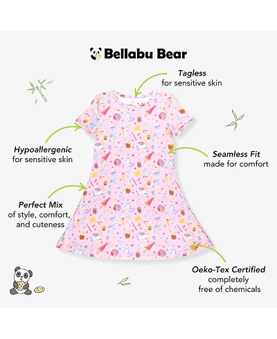 Bellabu Bear Baby Girls Happee Birthdae Harry Short Sleeve Dress