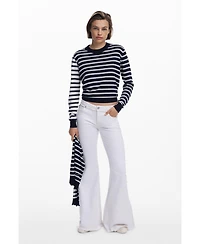 Desigual Women's Horizontal striped sweater
