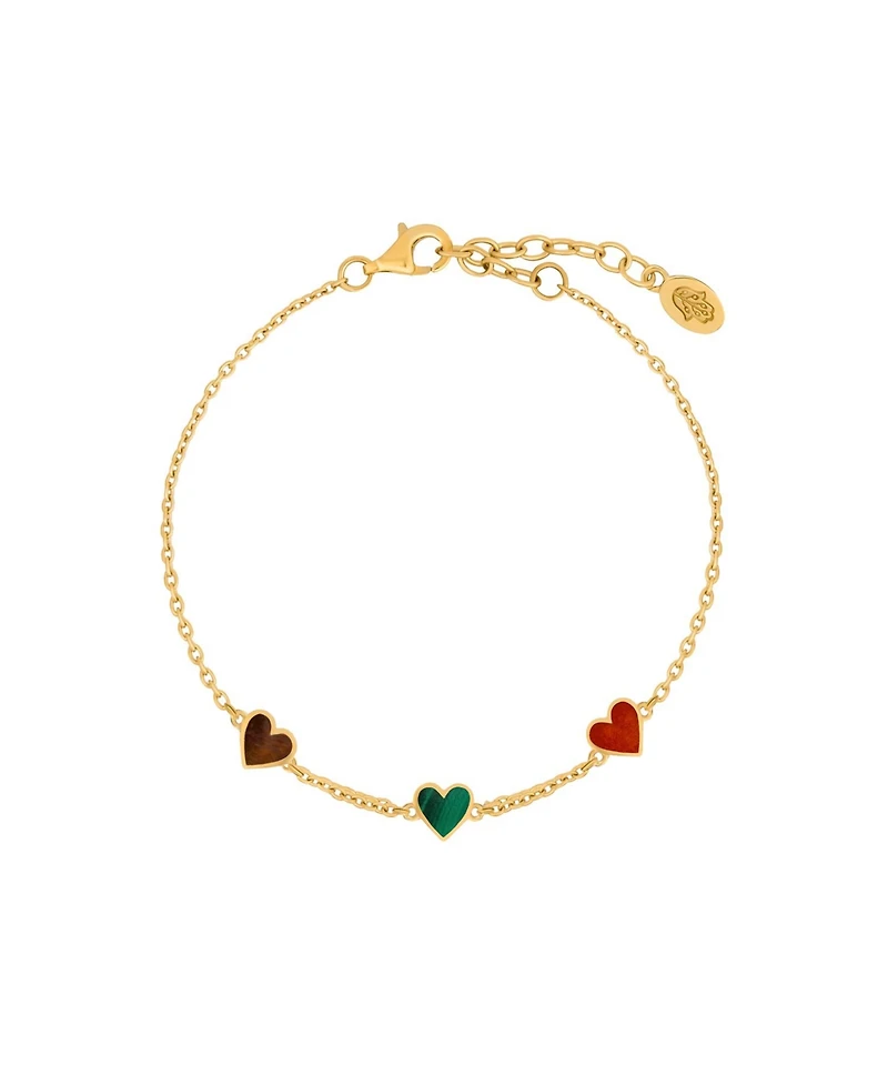 Karma and Luck Cheerful Hearts Charm Bracelet